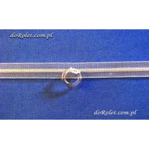 Raffrollo Ringband 10 mm | Transparentes Band mit Ringen
