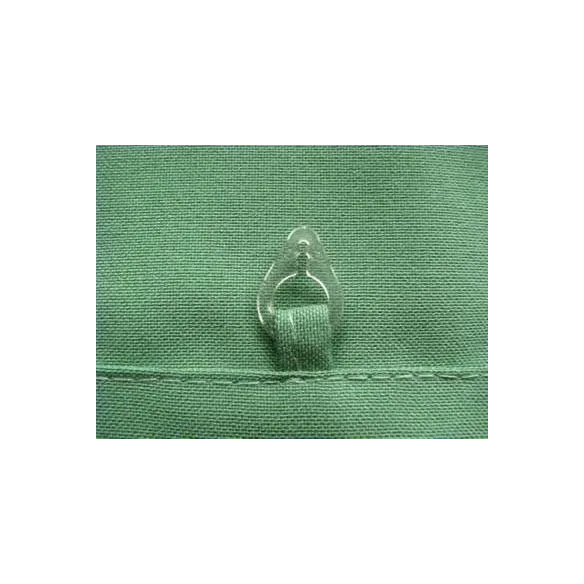 Schnurring Birnenform für Raffrollos – Transparent PVC 15mm
