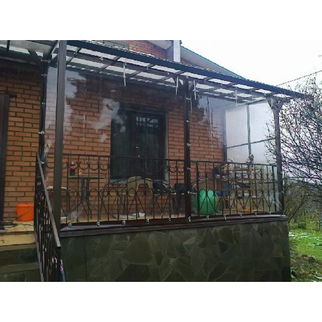 Folia przeźroczysta PVC na balkon, taras