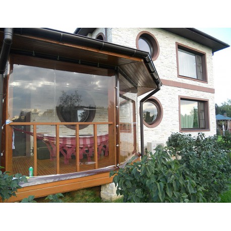 Folia przeźroczysta PVC na taras, do altany