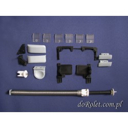 Kompletny zestaw do montażu rolety dachowej  w kasecie