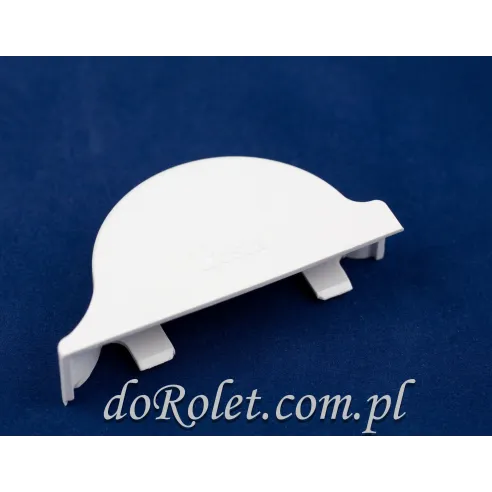 Besta II Micro Roller Blind Cassette End Caps – White Set (L+R)