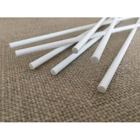 Fiberglass Rods for Roman Blinds 4mm - Custom Length - White Stiffeners