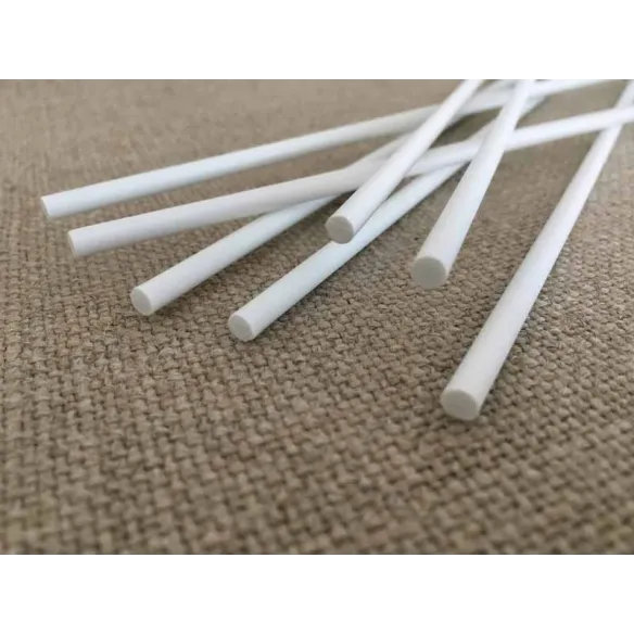 Fiberglass Rods for Roman Blinds 4mm - Custom Length - White Stiffeners