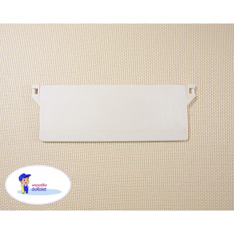 127mm Vertical Blind Bottom Weight | White Slat Replacement