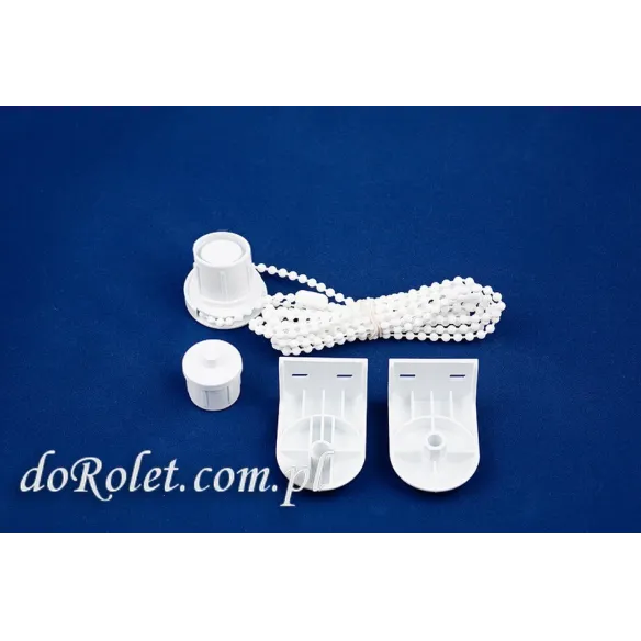 Rollo Befestigungsset 24mm – Reparatur Set Weiß für Seitenzugrollo