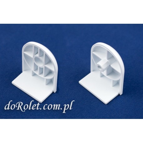 White Mounting Brackets for Mini Roller Blinds | PVC Spare Parts