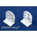 White Mounting Brackets for Mini Roller Blinds | PVC Spare Parts
