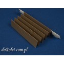 Pleated fabric Coral 114 brown