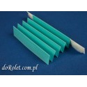 Pleated fabric Coral 115 turquoise