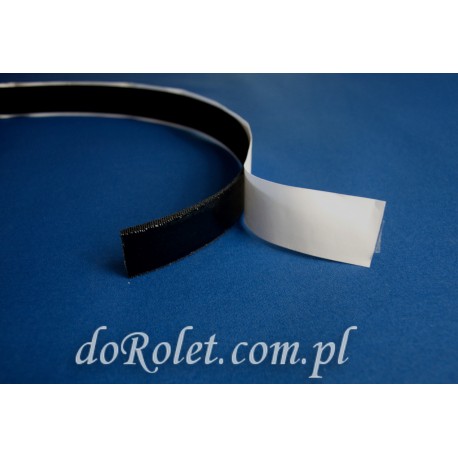 Rzep z klejem haczyk - czarny