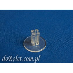 Zaślepka rury Ø10 - bezbarwna do rolety dzień-noc