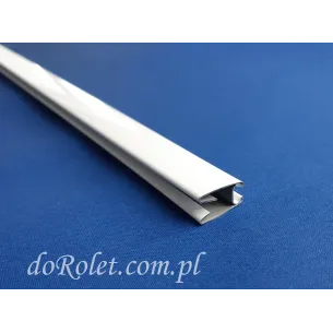 Beschwerungsprofil Stahl weiß für Rollo 8x16 mm