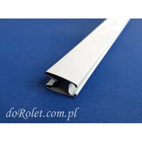 Beschwerungsprofil Stahl weiß für Rollo 8x16 mm
