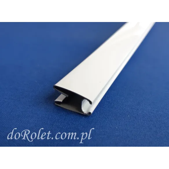 Beschwerungsprofil Stahl weiß für Rollo 8x16 mm
