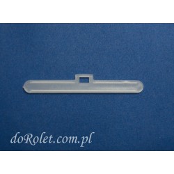Vertical Blind Top Hanger 89 mm | Transparent PVC Slat Holder
