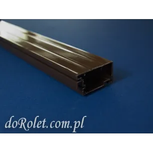 Profil aluminiowy do moskitier drzwiowych. Kolor brązowy