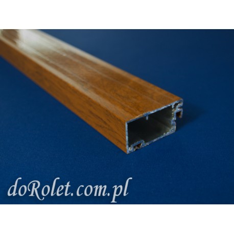 Profil aluminiowy do moskitier drzwiowych. Kolor złoty dąb
