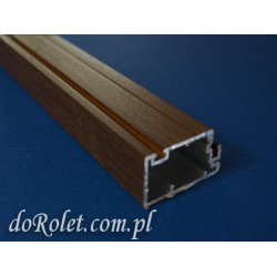 Profil aluminiowy do moskitier drzwiowych. Kolor orzech