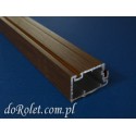 Aluminum Profile for Door Insect Screen – Walnut Finish – Custom Cut