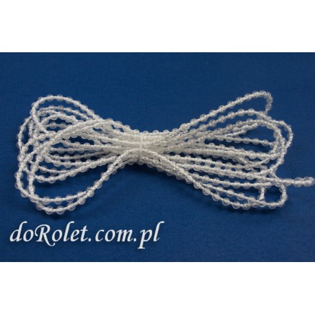 Łańcuszek transparentny do rolet rzymskich