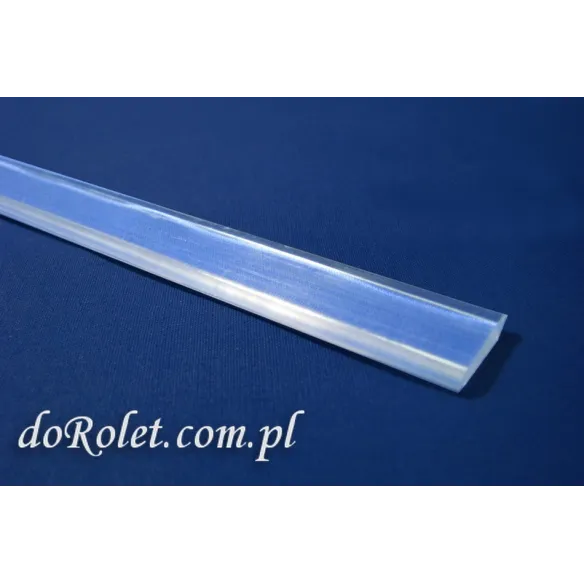 Transparentes PVC Beschwerungsprofil für Raffrollos & Vorhänge | Maßzuschnitt