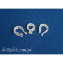 Roman Blind Safety Pin - Transparent PVC Clip for Curtain Folds