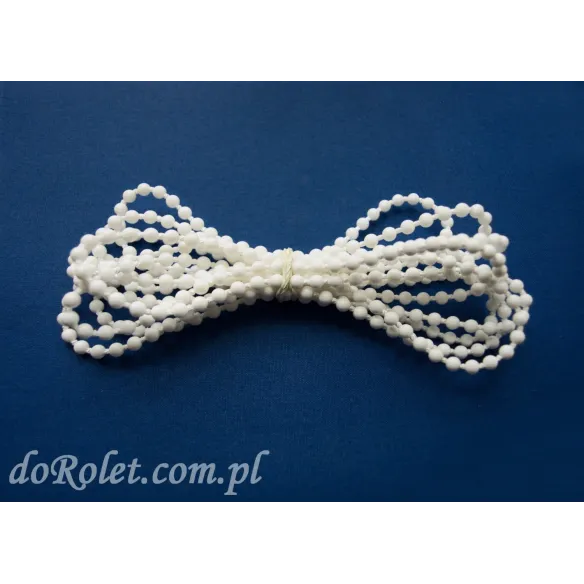 Pętla łańcuszka 4,5 mm biała 