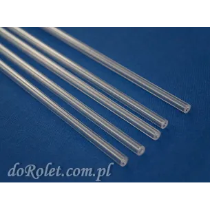 Raffrollo Stäbe Transparent 4mm | PVC Querstäbe | Maßzuschnitt