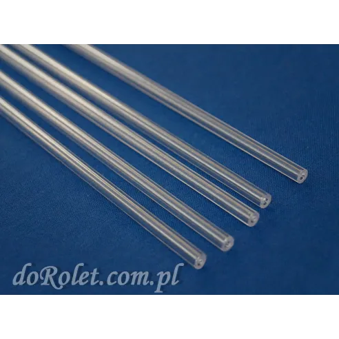 Raffrollo Stäbe Transparent 4mm | PVC Querstäbe | Maßzuschnitt