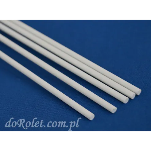 Fiberglass Rods for Roman Blinds 4mm - Custom Length - White Stiffeners