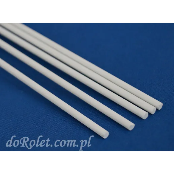 Fiberglass Rods for Roman Blinds 4mm - Custom Length - White Stiffeners