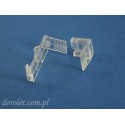 Transparent Non-Invasive Bracket for Roller Blinds Vegas