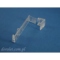 Uchwyt bezinwazyjny bezbarwny - przedłużany