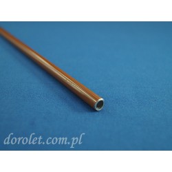 Aluminium tube fi 8 mm - golden oak