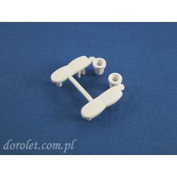 Zaślepki belki aluminiowej obciążnika rolety- biały