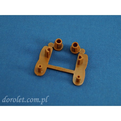 End caps for aluminium beam - golden oak