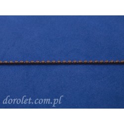 Łańcuszek kulkowy 3,2 mm - brązowy