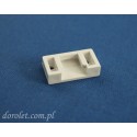 Pleat cord attachment - white