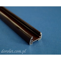Profil aluminiowy - brązowy do plis