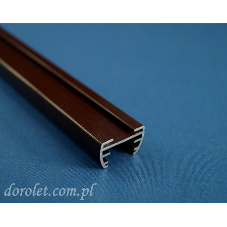 Profil aluminiowy - brązowy do plis