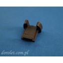 Aluminium pleat profile cap - bronze
