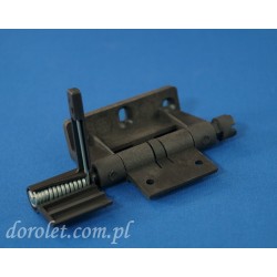 Hinge with door closer - bronze