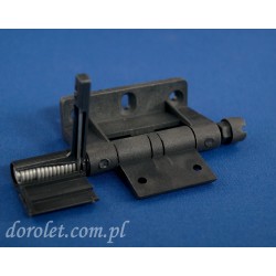 Hinge with door closer - anthracite