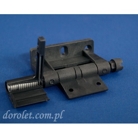Hinge with door closer - anthracite
