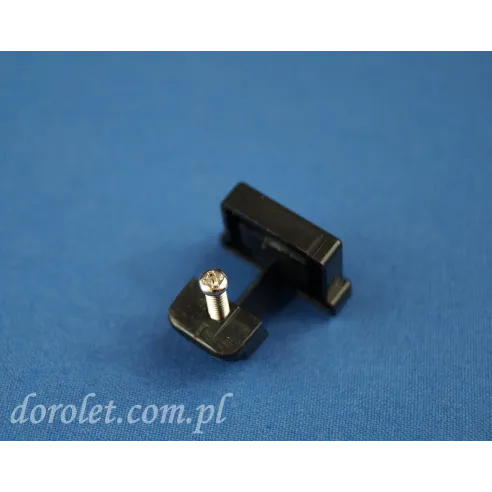 TS blanking plug with screw - black
