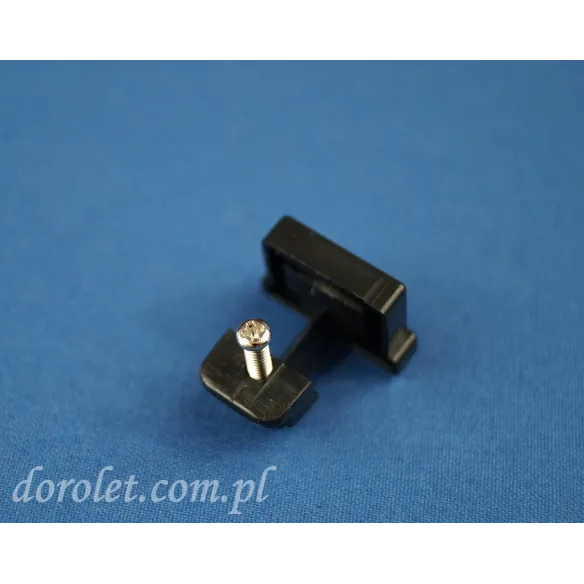 TS blanking plug with screw - black
