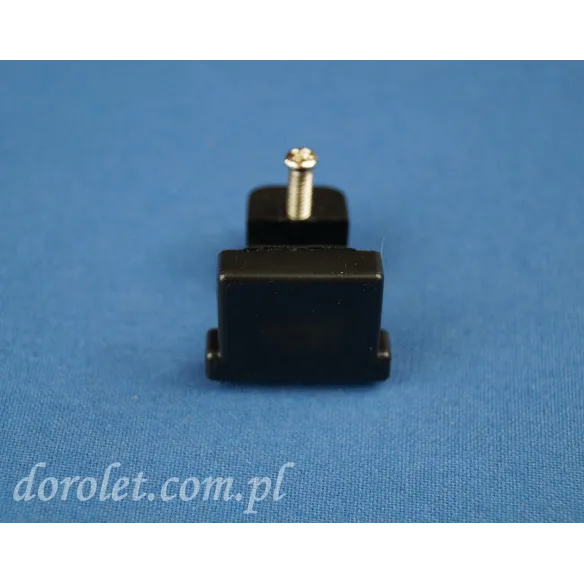 TS blanking plug with screw - black