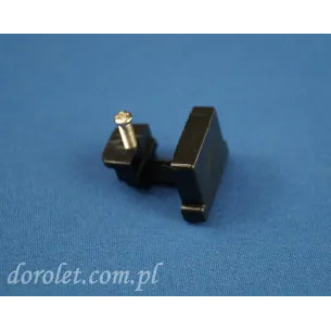 Zaślepka z wkrętem do szyny aluminiowej sufitowej - czarny