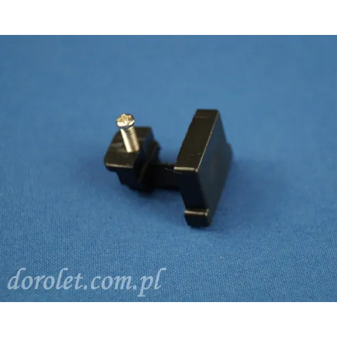 TS blanking plug with screw - black